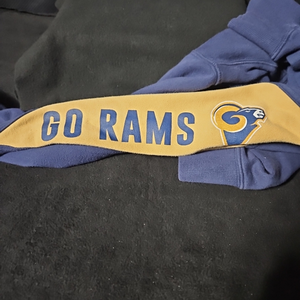 Los Angeles Rams Hands High Large Hooded Sweatshirt - Picture 9 of 10